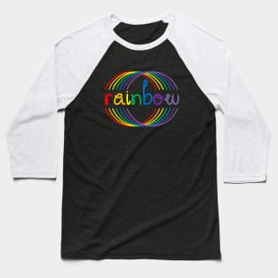 Rainbow In Rainbow Baseball T-Shirt